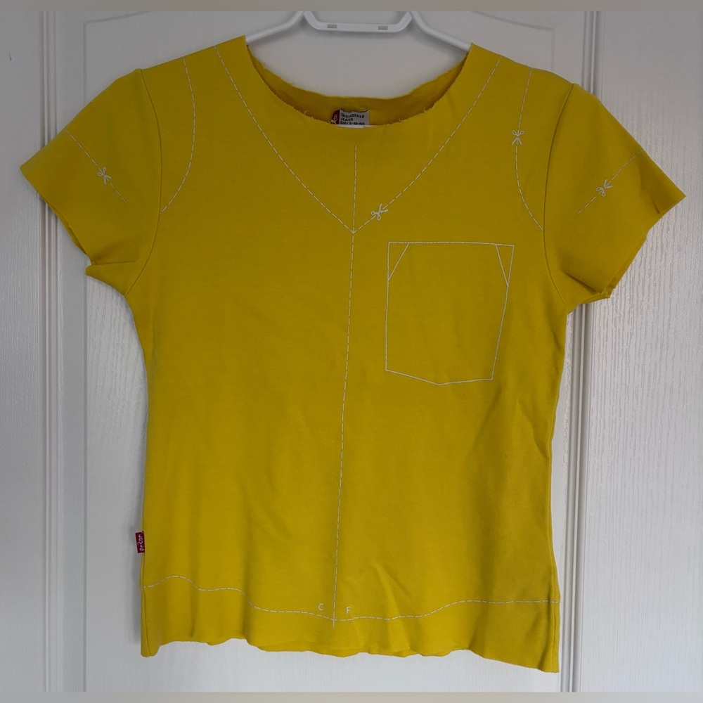 Levi's Yellow Short Sleeve Tee Size M